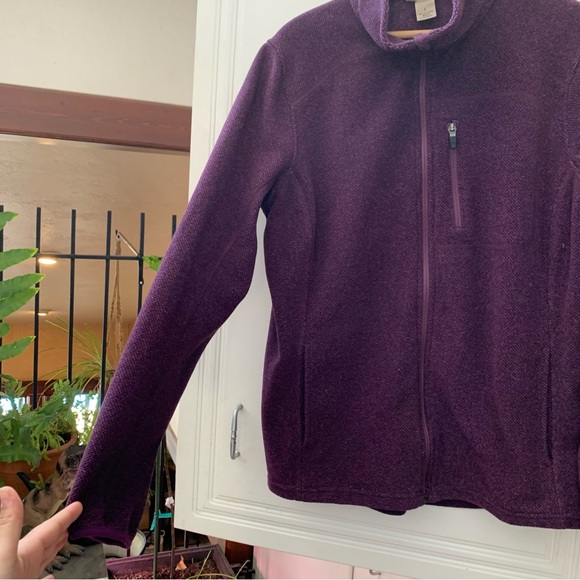 Duluth Trading Co. Checkpoint Violet Full Zip Jacket Mock Neck Softshell Fleece - Picture 6 of 8